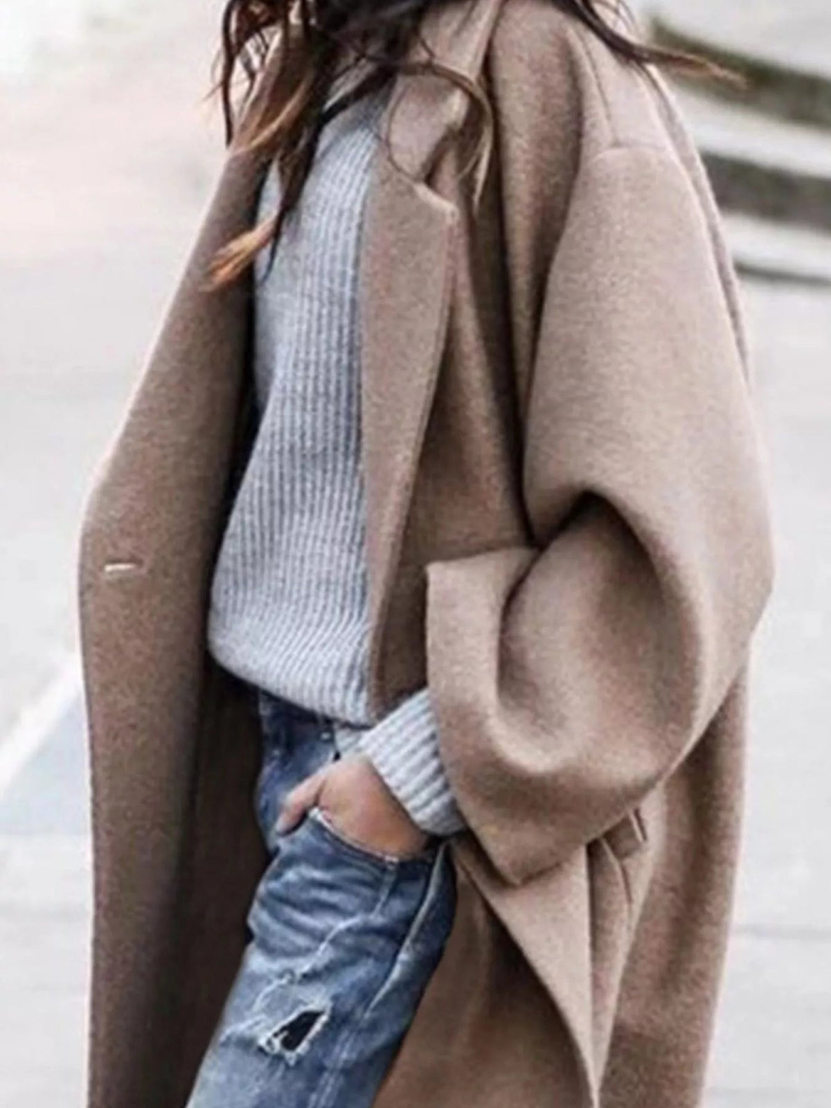 Women's Oversized Long Coat for Fall and Winter Everyday Wear