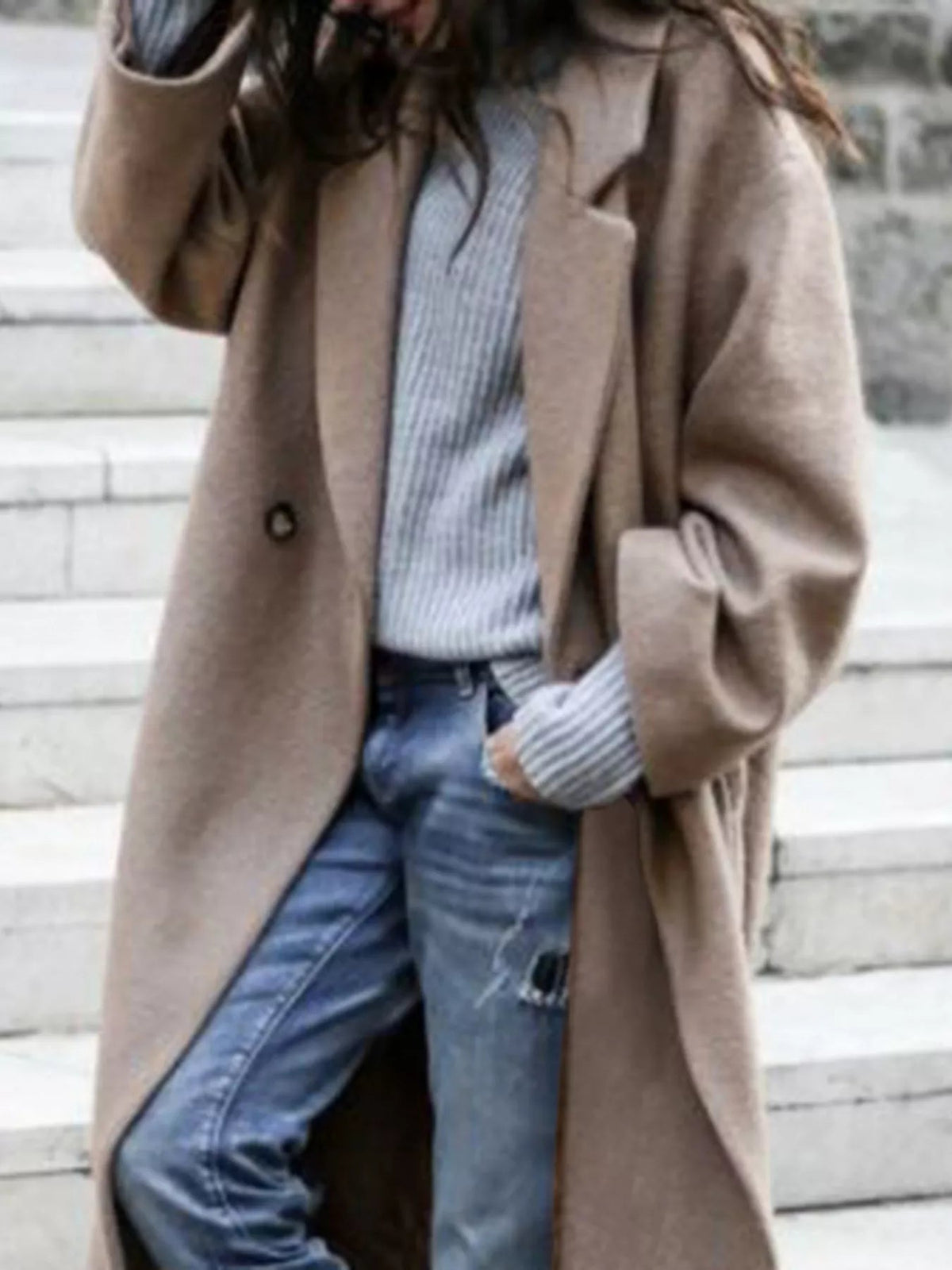Women's Oversized Long Coat for Fall and Winter Everyday Wear