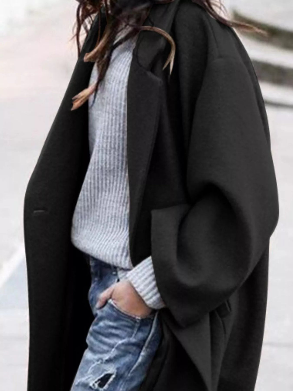 Women's Oversized Long Coat for Fall and Winter Everyday Wear