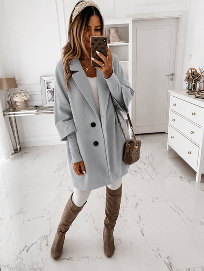 Women's Oversized Winter Coat for Daily Use for Work and Travel Gray