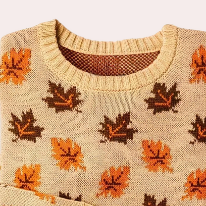 Women's Patterned Crewneck Knit Sweater for Daily Use Warm