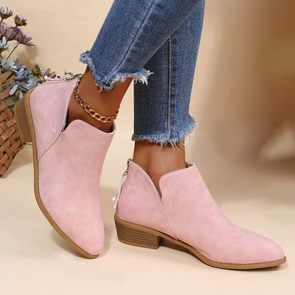 Women's Pointed Toe Ankle Boots for Fall and Winter Everyday Wear