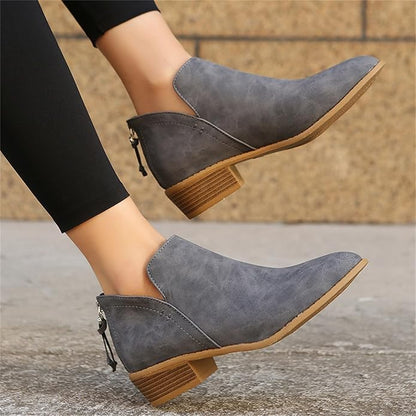 Women's Pointed Toe Ankle Boots for Fall and Winter Everyday Wear