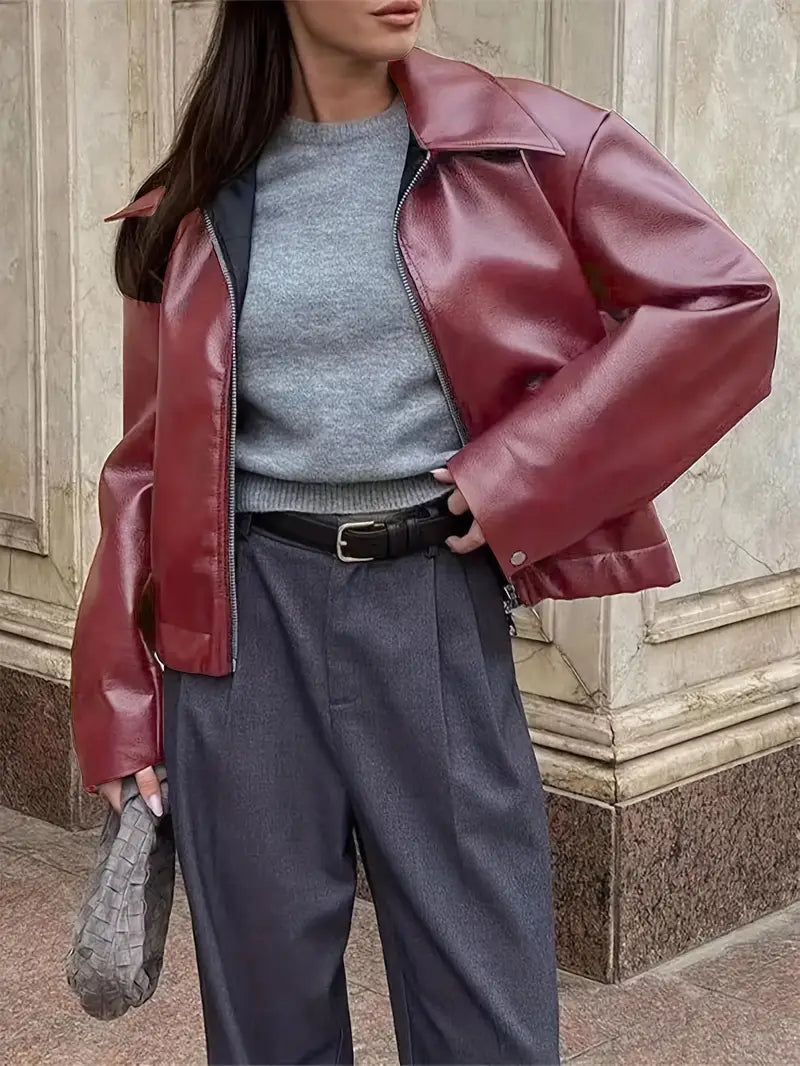 Women's Relaxed Fit Bomber Jacket for Fall and Winter Everyday Wear