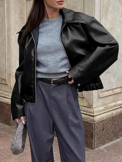 Women's Relaxed Fit Bomber Jacket for Fall and Winter Everyday Wear