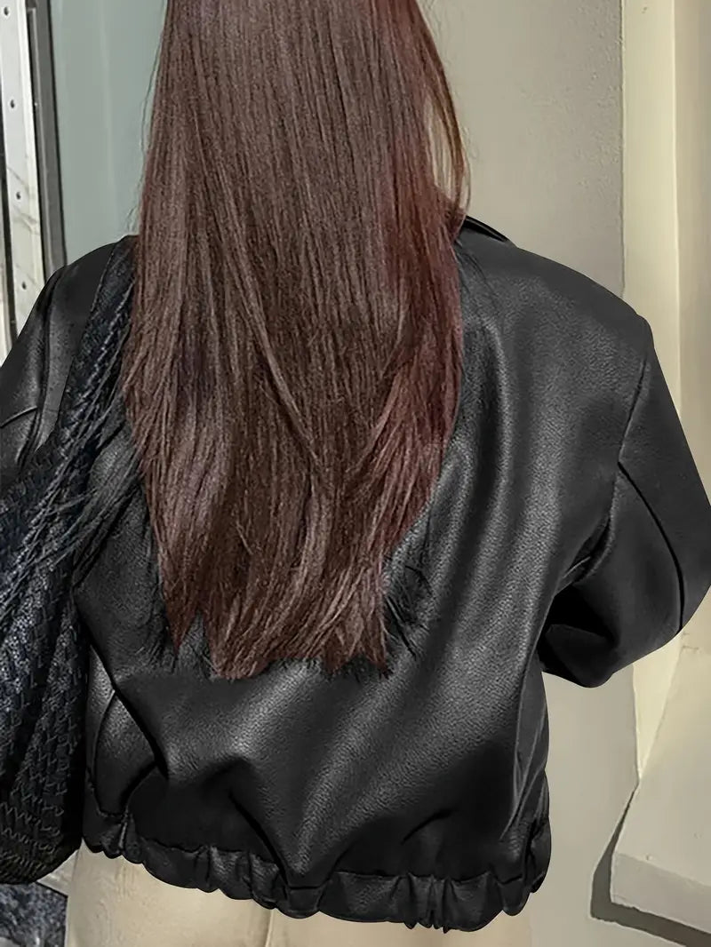 Women's Relaxed Fit Bomber Jacket for Fall and Winter Everyday Wear