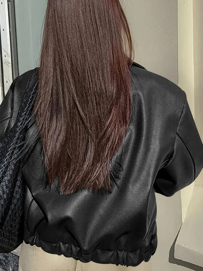 Women's Relaxed Fit Bomber Jacket for Fall and Winter Everyday Wear