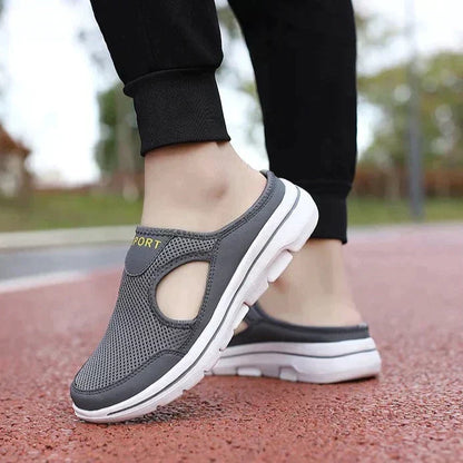 Women's Lightweight Comfort Slip-On Walking Shoes for Daily Use Gray