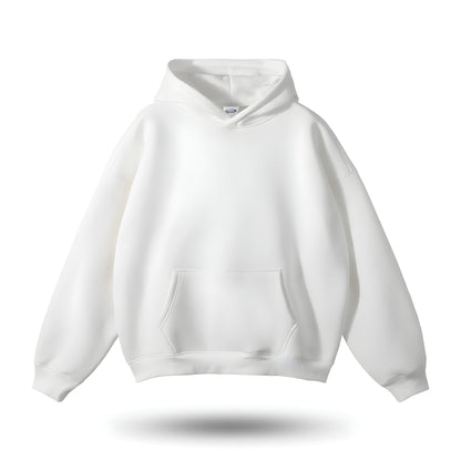 Women's Cozy Oversized Pullover Hoodie for Daily Use Warm White