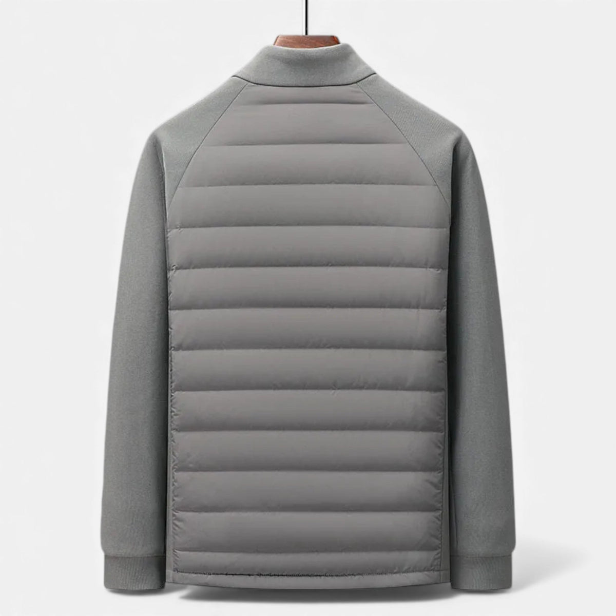 Men's High-Neck Quilted Insulated Jacket for Daily Use Warm