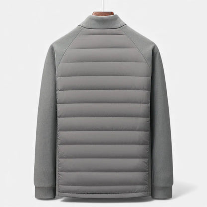 Men's High-Neck Quilted Insulated Jacket for Daily Use Warm
