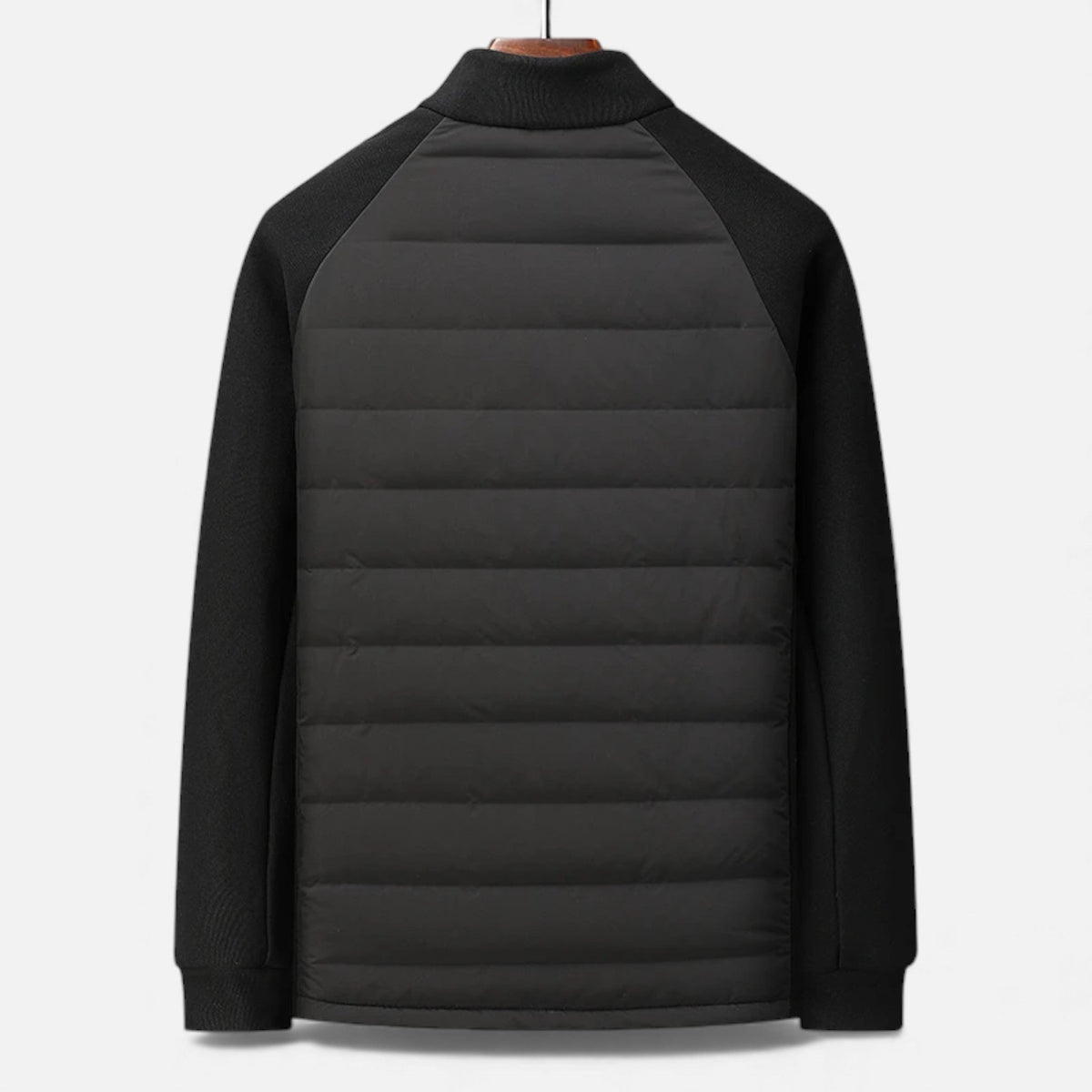 Men's High-Neck Quilted Insulated Jacket for Daily Use Warm