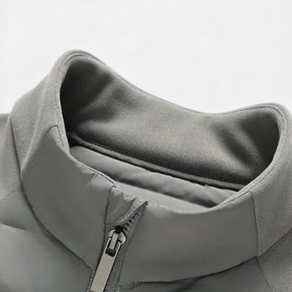 Men's High-Neck Quilted Insulated Jacket for Daily Use Warm