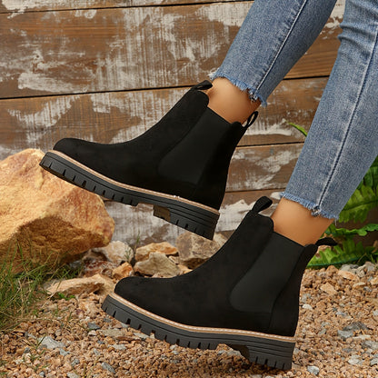 Women's Effortless Slip-On Ankle Chelsea Boots for Daily Use