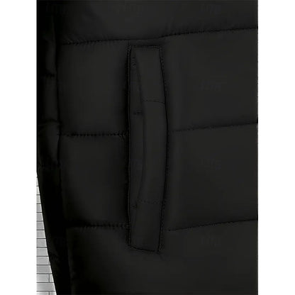 Men's Quilted Black Hooded Puffer Jacket - Stylish Winter Coat