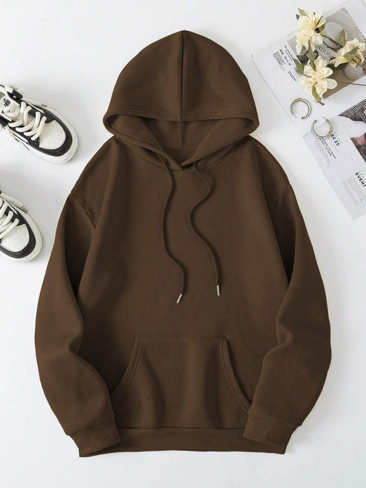 Women's Cozy Oversized Fleece Hoodie with Graphic Design