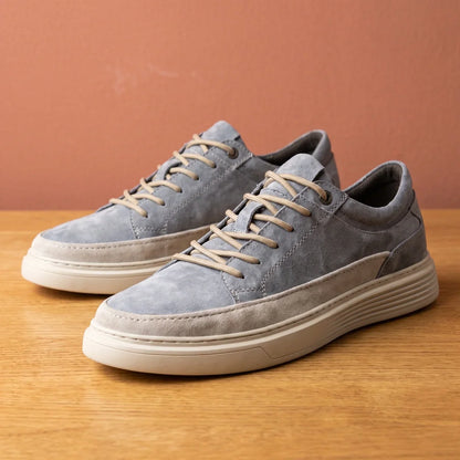 Men's Comfortable Suede Orthopedic Sneakers for Daily Use Gray