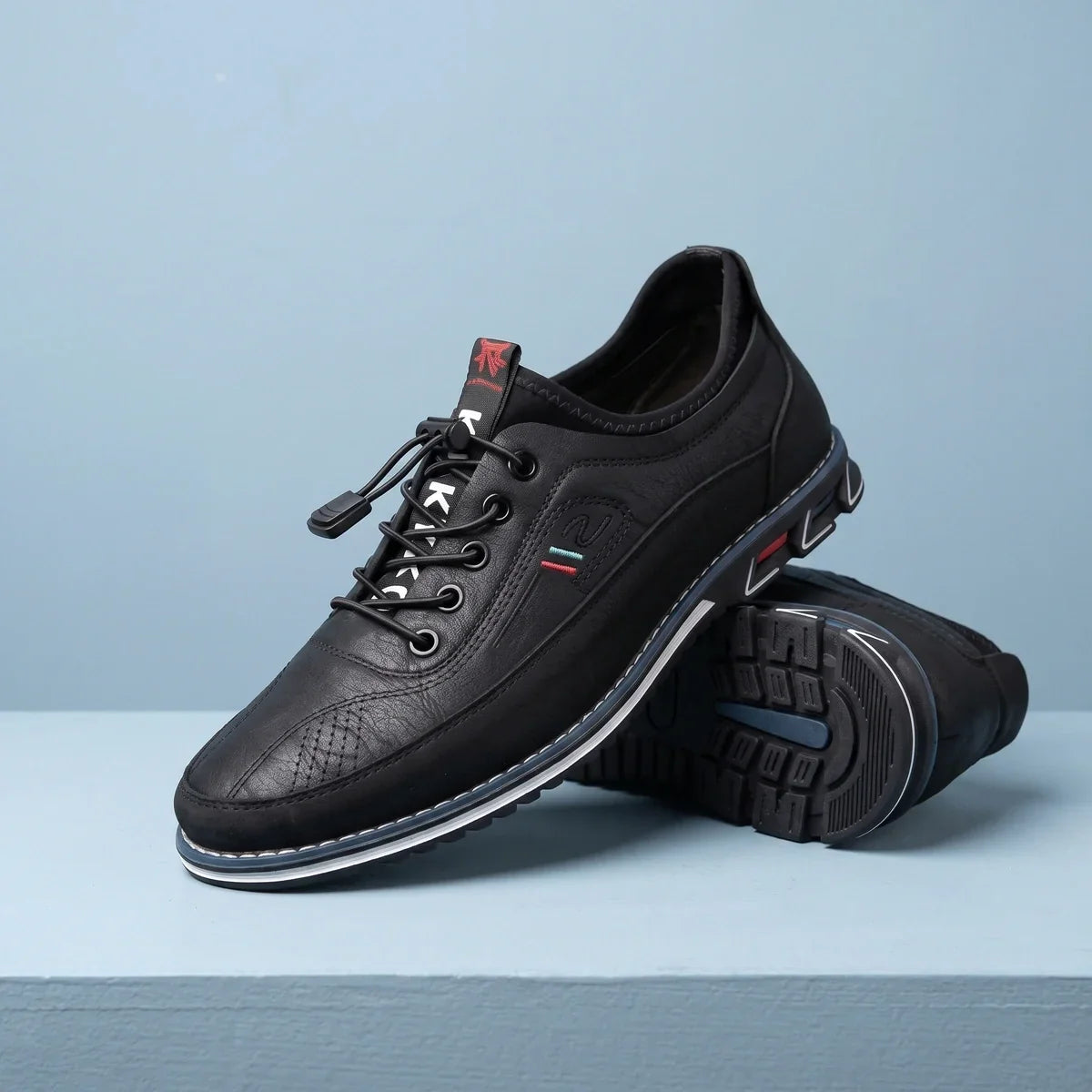 Men's Comfortable Slip-On Sneakers for Orthopedic Support Black
