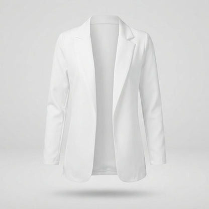 Women's Tailored Long Sleeve Jacket for Fall and Winter Everyday Wear
