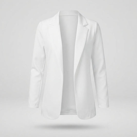 Women's Tailored Long Sleeve Jacket for Fall and Winter Everyday Wear