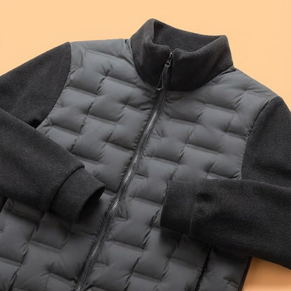 Men's Quilted Fit-and-Flare Classic Puffer Coat for Daily Use