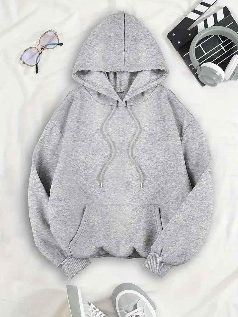 Women's Oversized Leopard Print Hoodie with Pocket for Daily Use