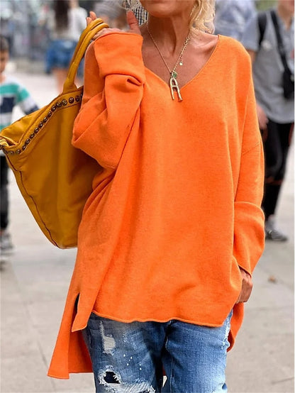 Women's Oversized Tunic Sweatshirt for Fall and Winter Everyday Wear