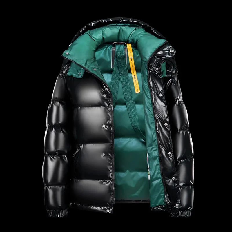 Men's Insulated Zip-Up Puffer Jacket for Fall and Winter Everyday Wear