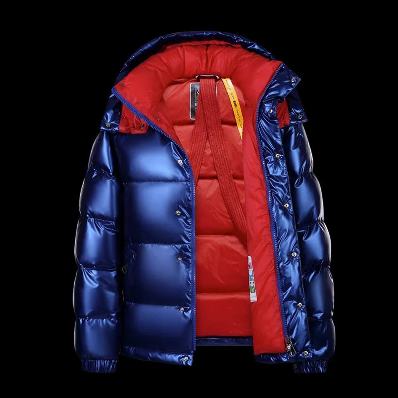 Men's Insulated Zip-Up Puffer Jacket for Fall and Winter Everyday Wear
