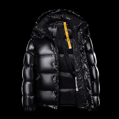 Men's Insulated Zip-Up Puffer Jacket for Fall and Winter Everyday Wear
